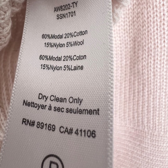 ATM Anthony Thomas Melillo Pink Sweater bell sleeve V-Neck sweater XS - Picture 6 of 8